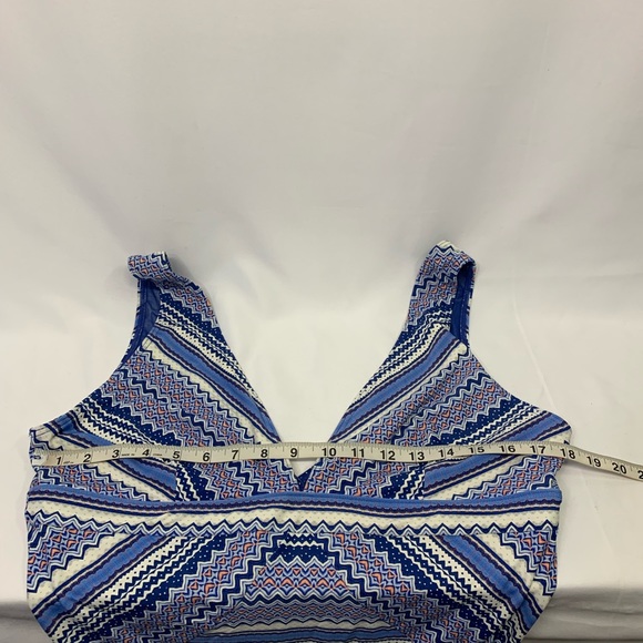 BOGO Sea Level Australia V Neck One Piece Swimsuit Blue White Pink Women Size 14 - Picture 13 of 13